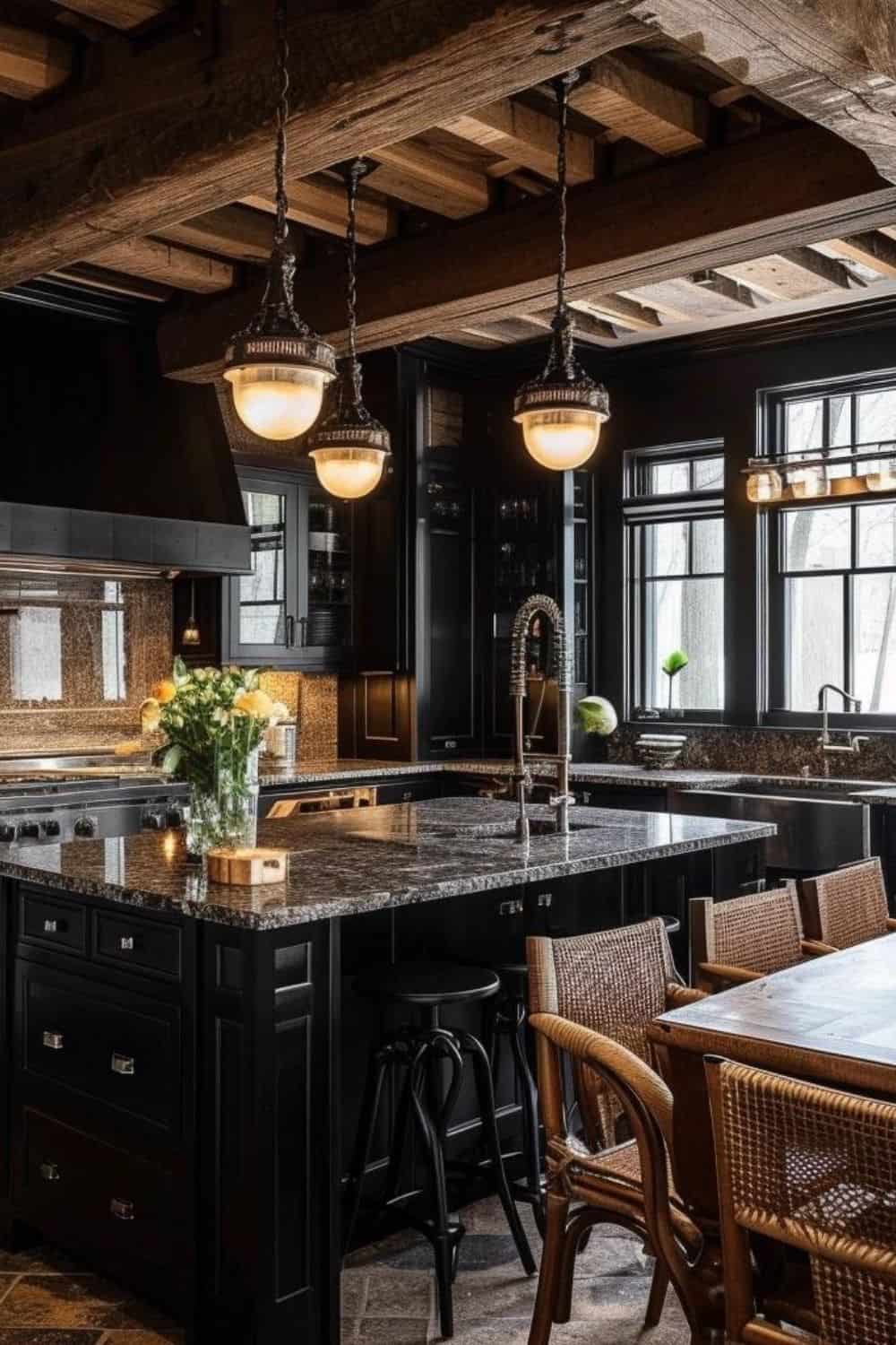 Country Chic: 30 Timeless Moody Farmhouse Kitchen Designs | The Olive ...