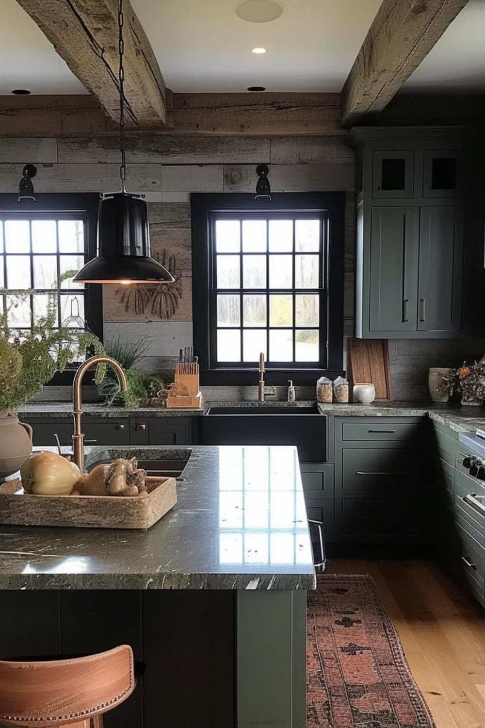 Country Chic: 30 Timeless Moody Farmhouse Kitchen Designs | The Olive ...