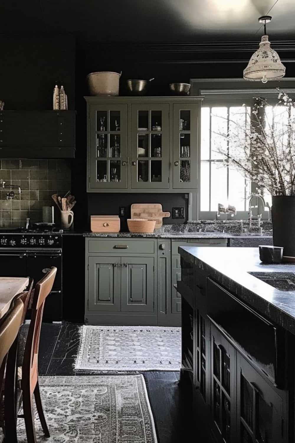Country Chic: 30 Timeless Moody Farmhouse Kitchen Designs | The Olive ...