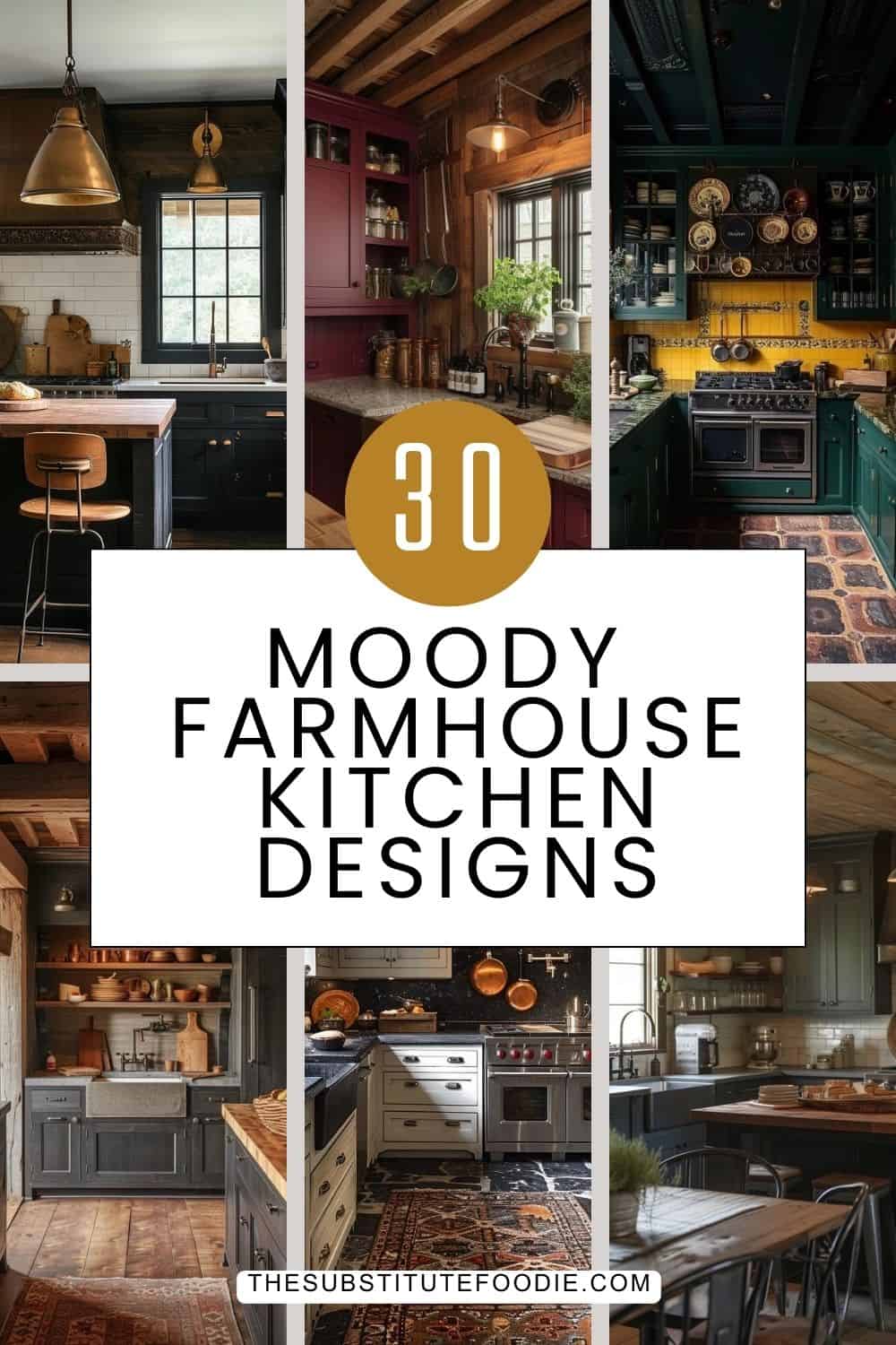 Country Chic: 30 Timeless Moody Farmhouse Kitchen Designs | The Olive ...