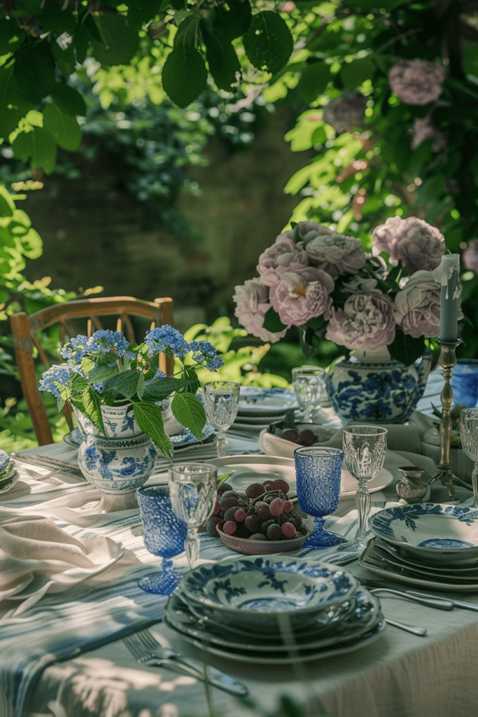 rustic summer tablescape