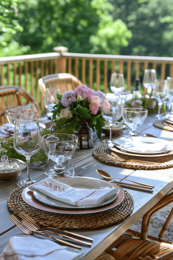 french bistro inspired summer tablescape