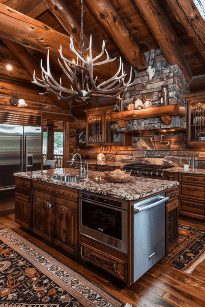 rustic cabin kitchen 