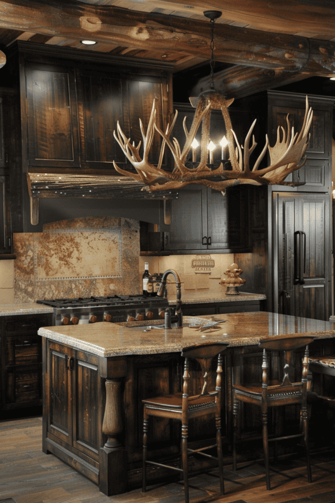 fancy cabin kitchen 