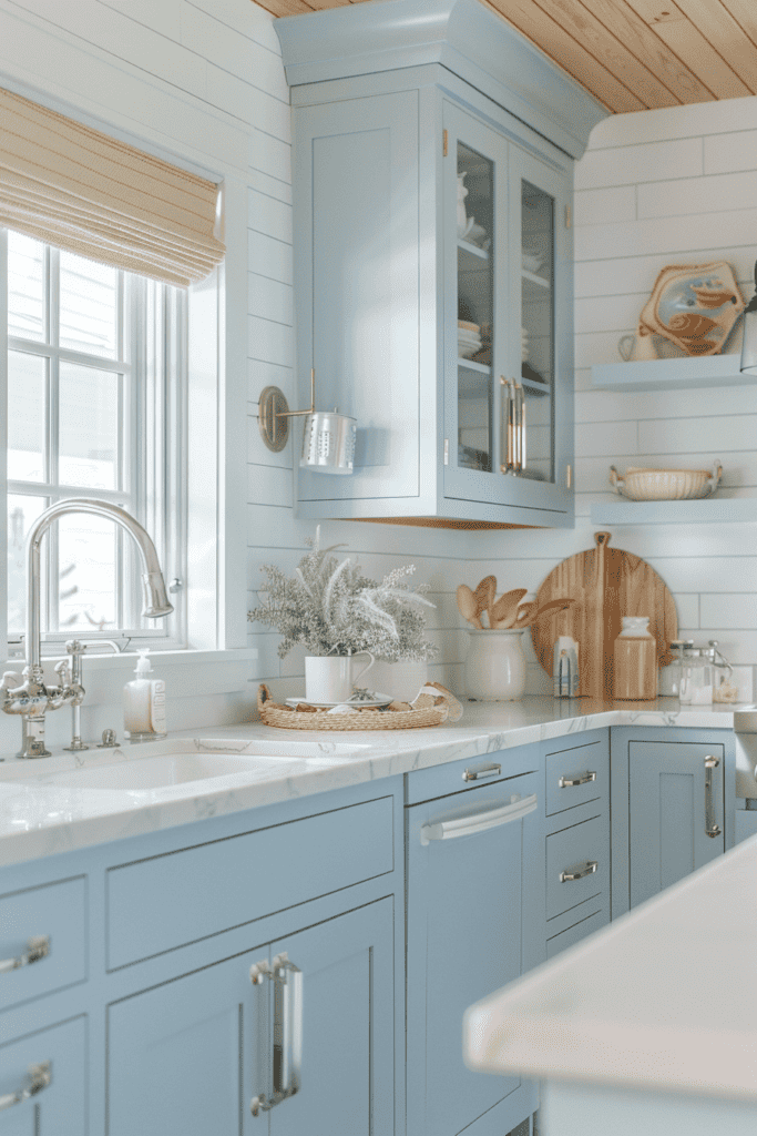 shiplap coastal kitchen