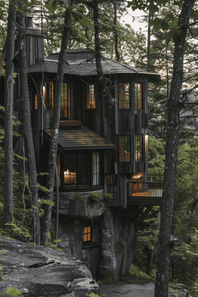 treehouse moody cottagecore