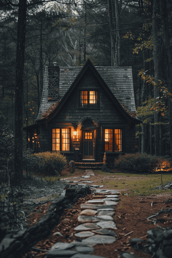 small dark cottagecore home