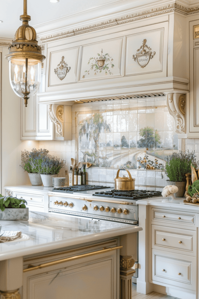 Classic Parisian french kitchen 