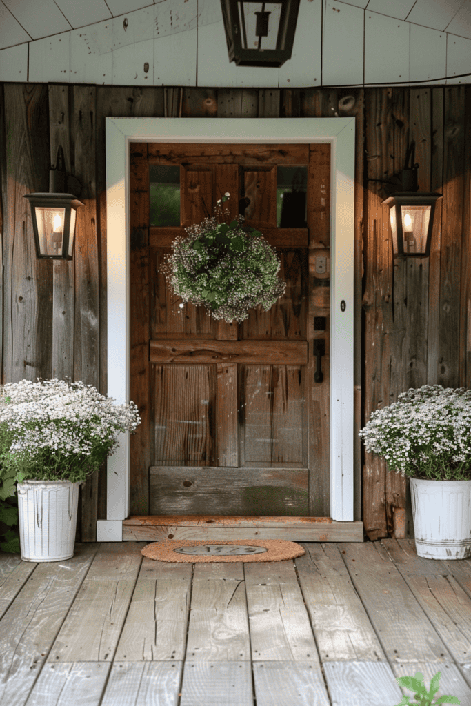 simple babies breath Summer Front Porch 