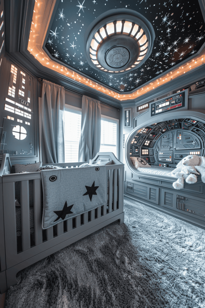 epic star wars themed nursery 