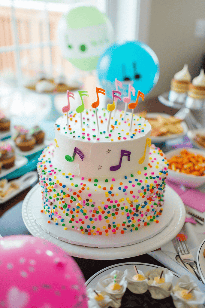 Karaoke Party birthday cake 