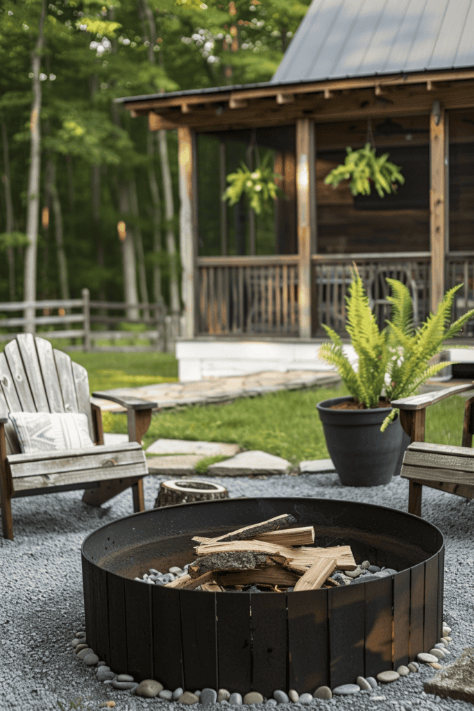 simple Patio Fire Pit 