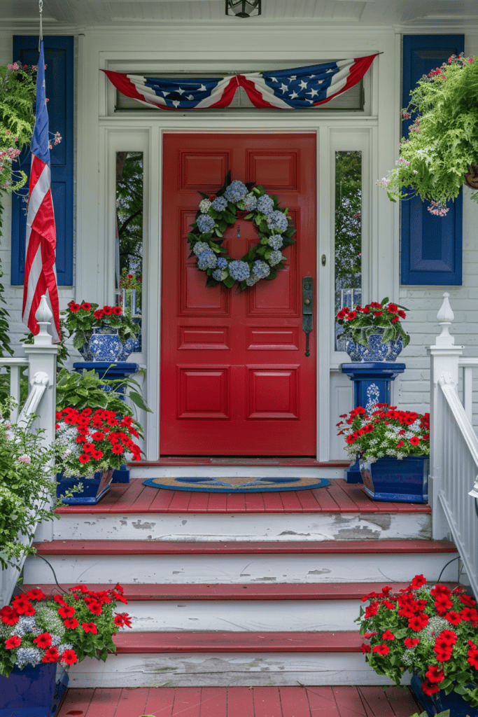 patriotic Summer Front Porch 