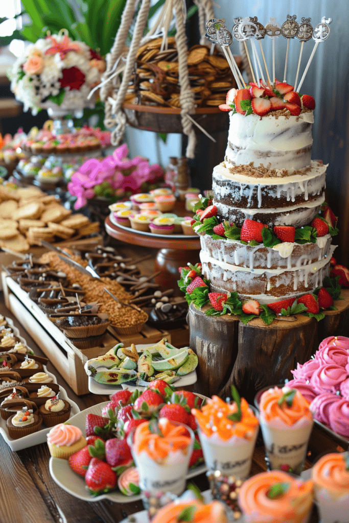 birthday table spread 