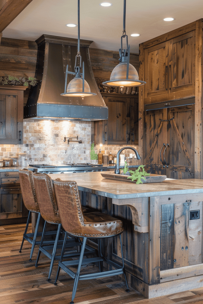 rustic western kitchen 