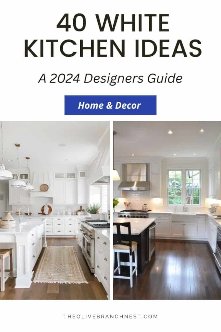 A 2024 Designers Guide To White Kitchens: 40 Designs! | The Olive ...