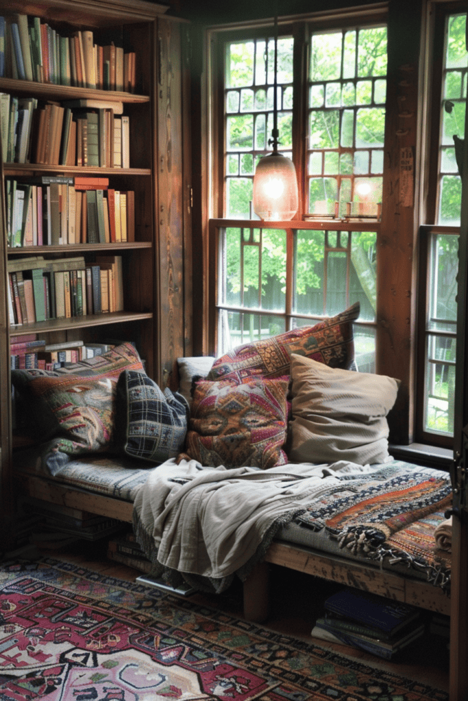 lounge cottage styled home library 