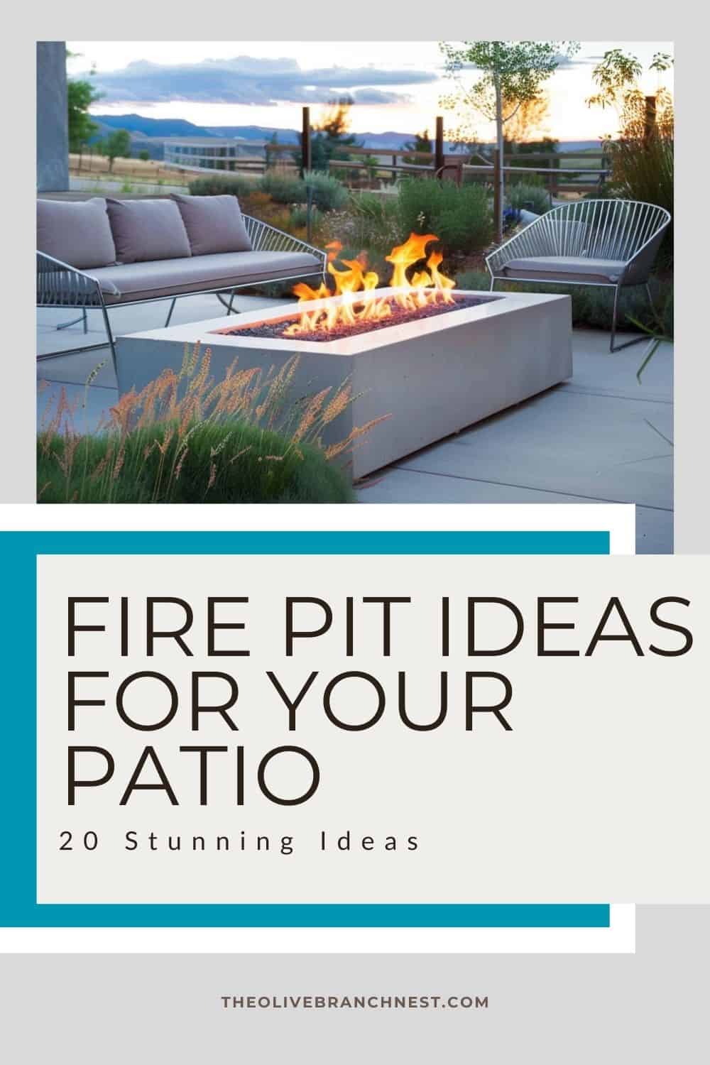 7 Cozy Patio Fire Pit Ideas To Ignite Your Outdoor Living Space | The Olive Branch Nest