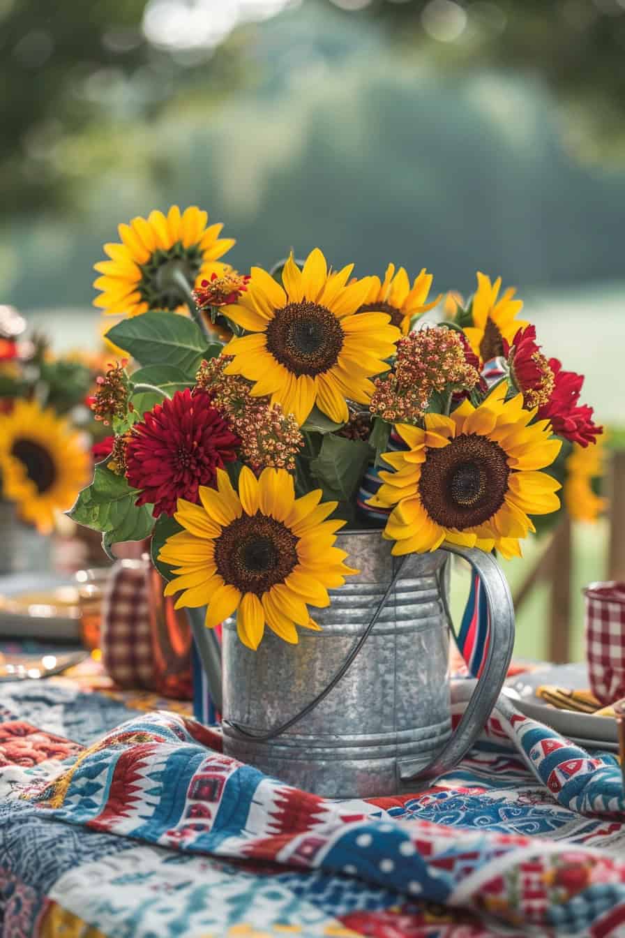 4th july table setting ideas