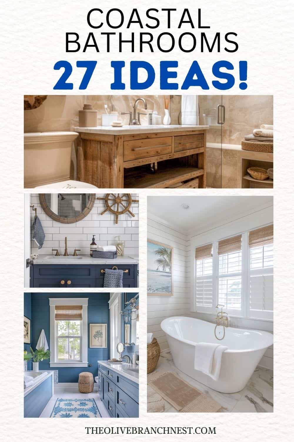 27 Breezy Coastal Bathroom Ideas That Will Transform Your Space | The ...