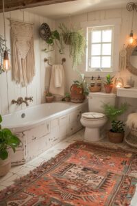 22 Beautiful Boho Bathrooms For Your Home | The Olive Branch Nest