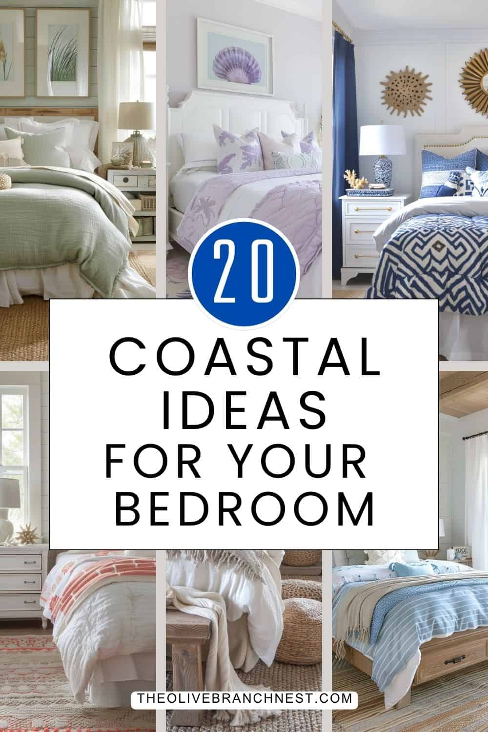 20 Beautiful Coastal Bedrooms For Your Home | The Olive Branch Nest