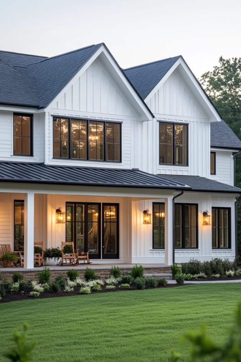 27 Stunning Modern Farmhouse Exteriors | The Olive Branch Nest