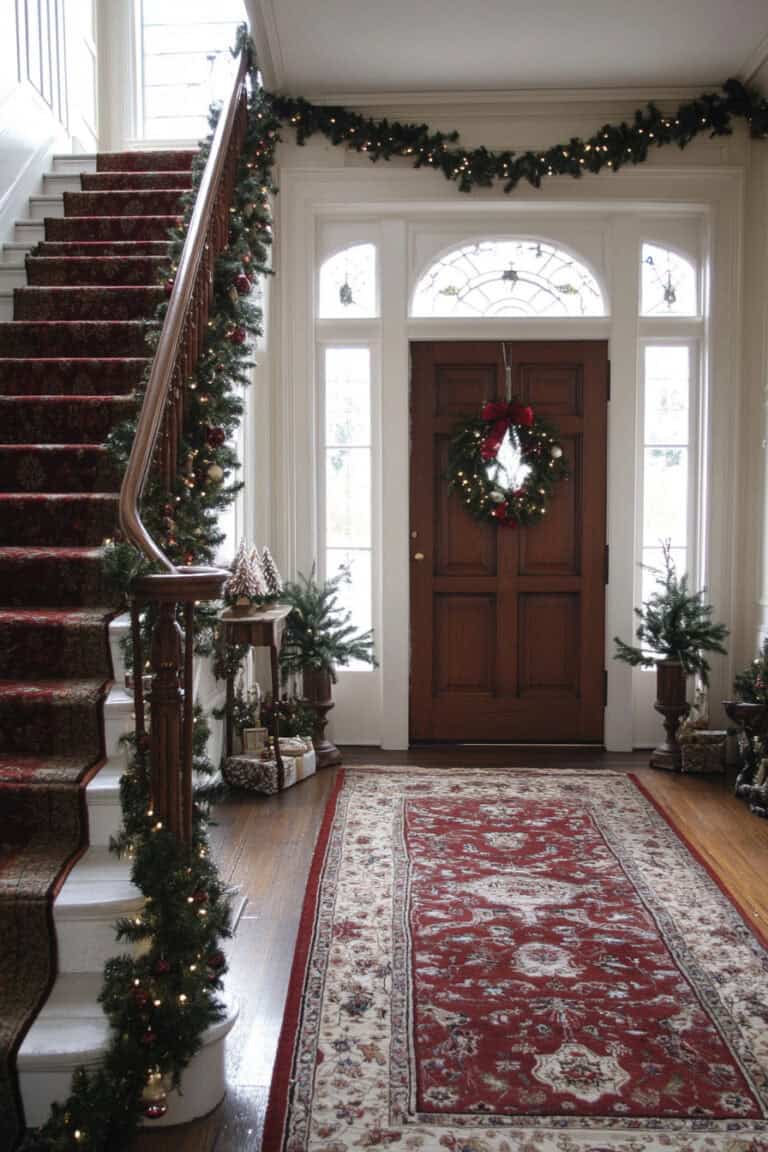 24 Stunning Christmas Entryway Ideas | The Olive Branch Nest