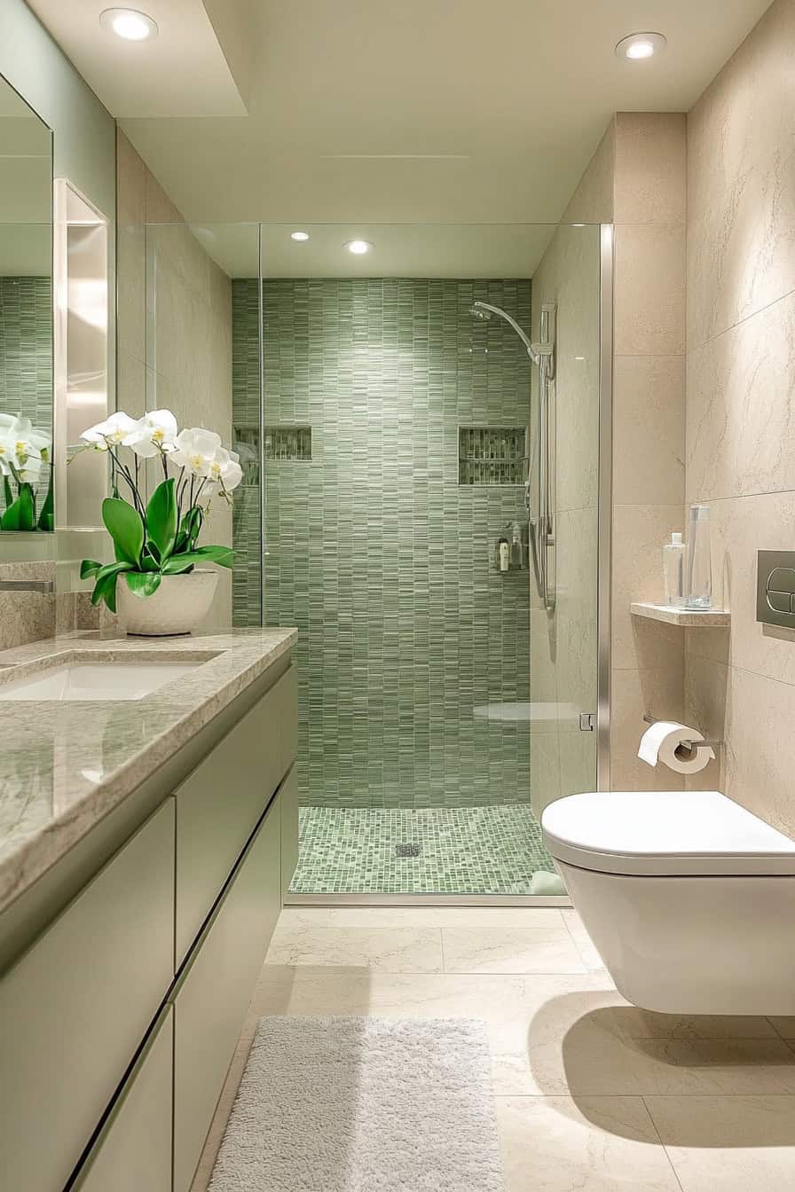 19 Amazing Green Bathroom Ideas | The Olive Branch Nest