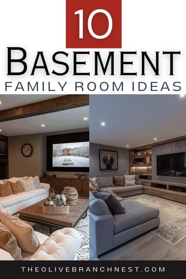10 Basement Family Room Ideas For A Warm & Inviting Space | The Olive ...