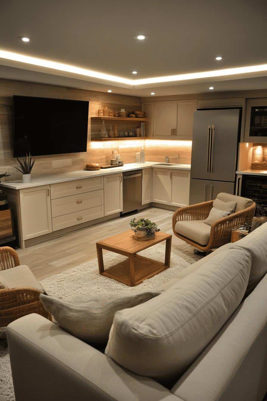 10 Basement Family Room Ideas For A Warm & Inviting Space | The Olive ...