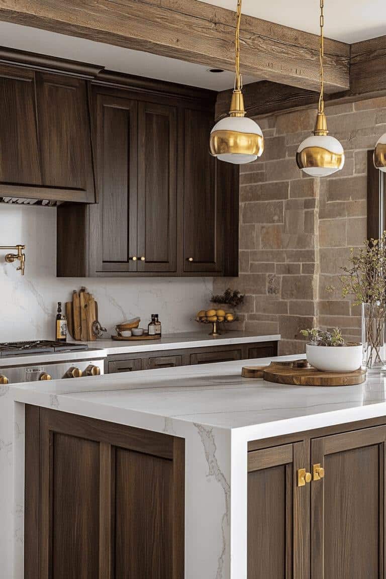 20 Inspiring Dark Wood Kitchen Ideas For A Chic And Cozy Look The