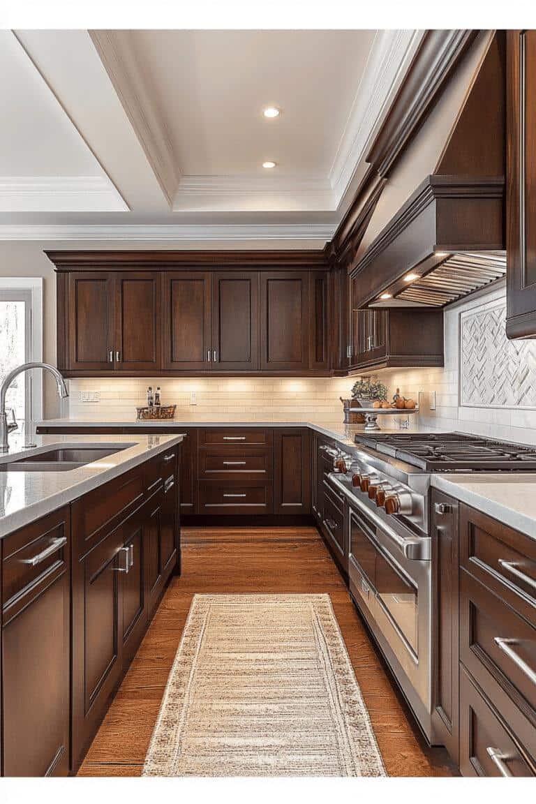 20 Inspiring Dark Wood Kitchen Ideas For A Chic And Cozy Look | The ...