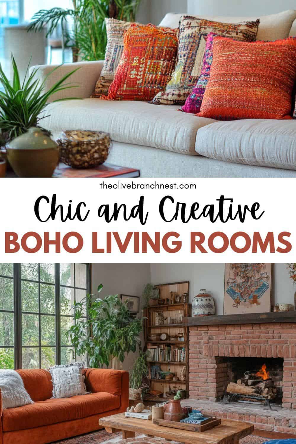 20 Ideas For Creating Your Ideal Boho Living Room | The Olive Branch Nest