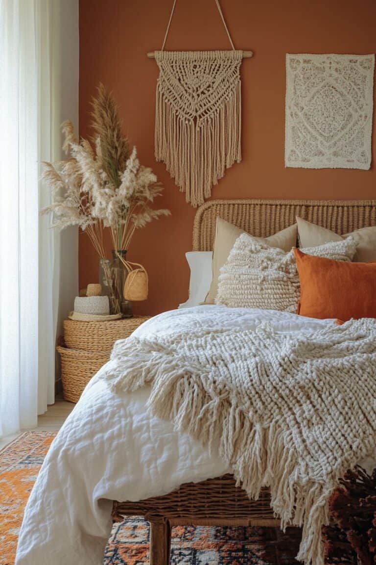Earthy Elegance: 20 Stunning Terracotta Bedrooms | The Olive Branch Nest