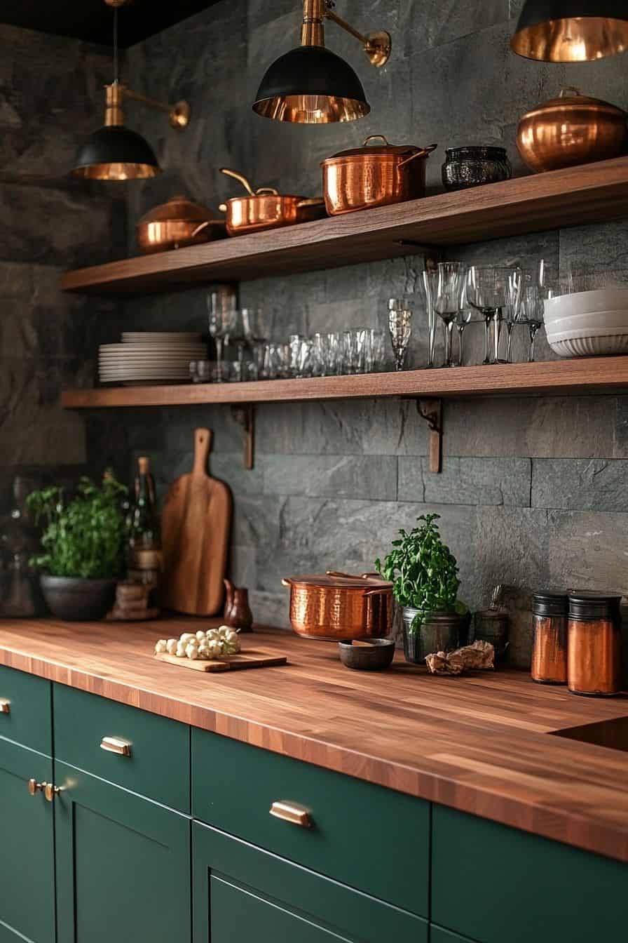 25 Moody Kitchens To Inspire Your Next Redesign | The Olive Branch Nest