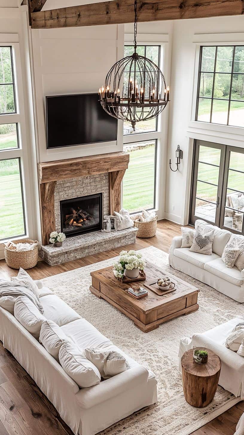 25 Cozy Farmhouse Living Room Ideas To Transform Your Space | The Olive ...