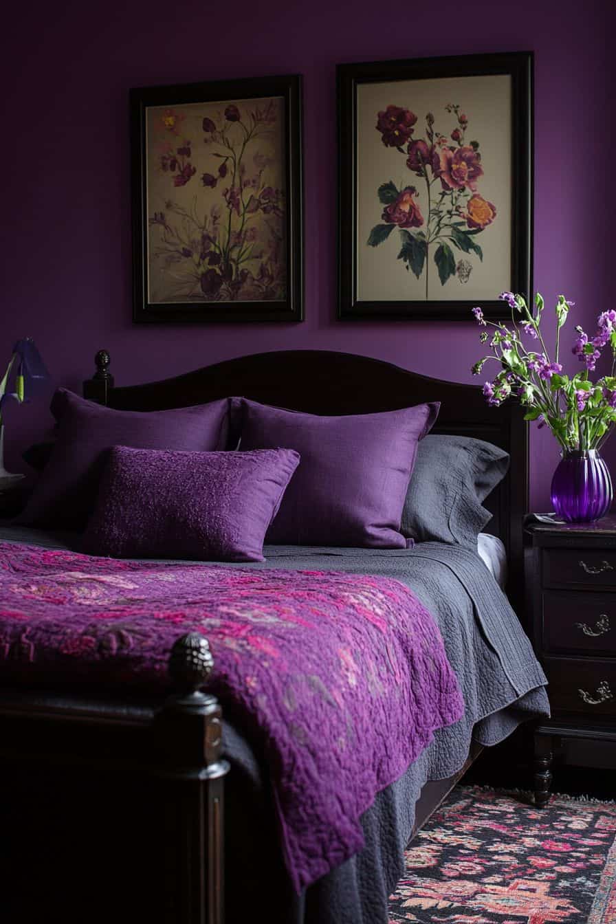 purple bedroom