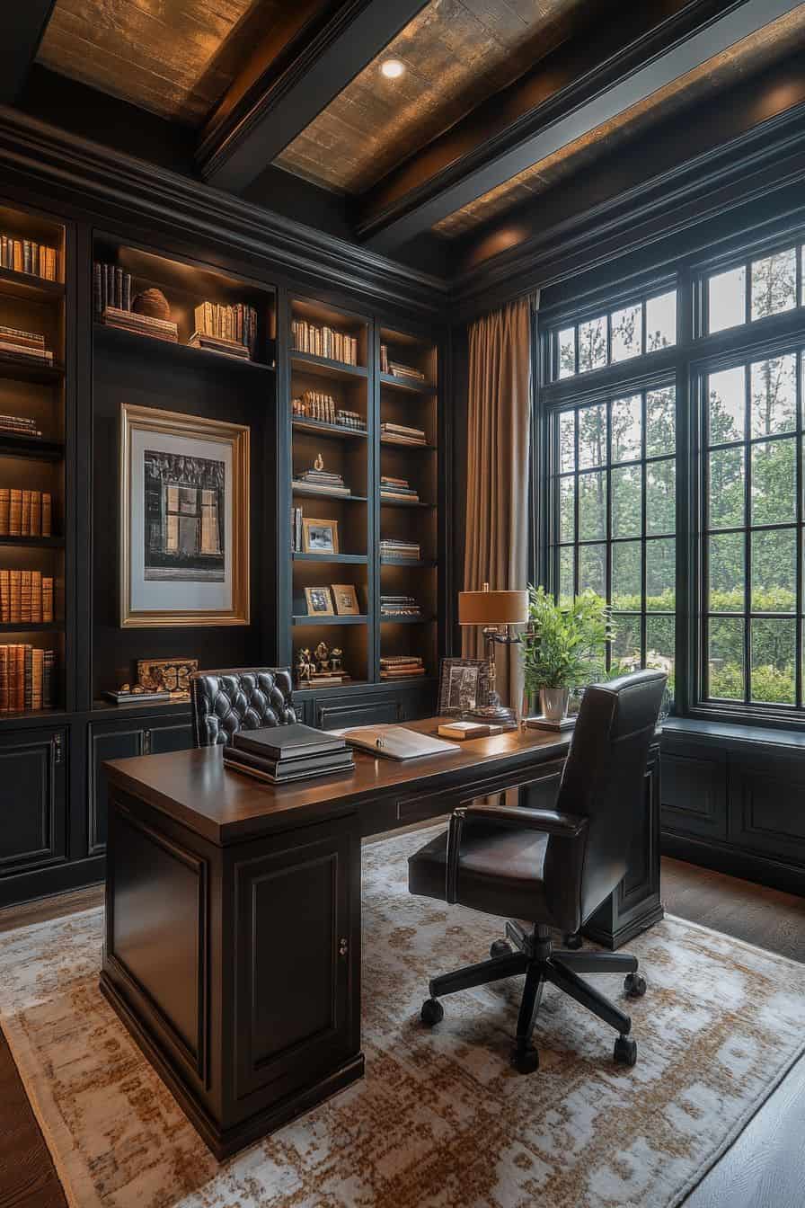 17 Ways To Style A Moody Home Office | The Olive Branch Nest