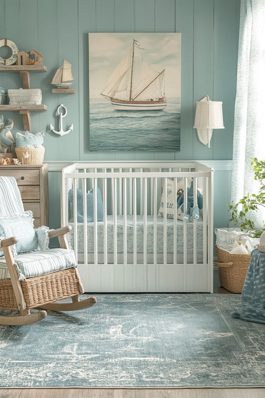 Creative Coastal Nursery Ideas From Beachy To Tropical | The Olive ...