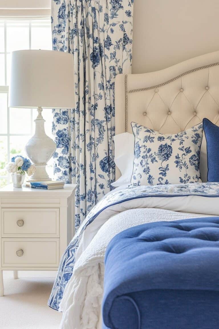 Transform Your Bedroom with a Blue and Cream Color Scheme