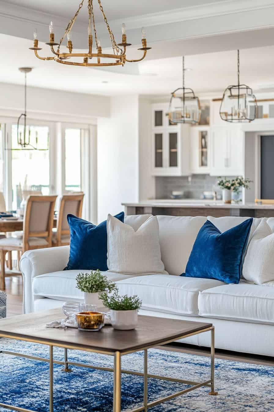 Blue And Gold Living Room Ideas To Transform Your Home | The Olive ...