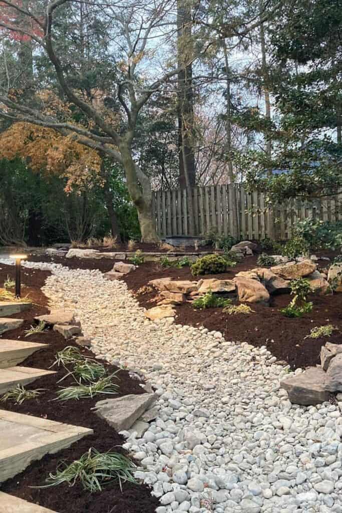 Dry Riverbed Landscaping