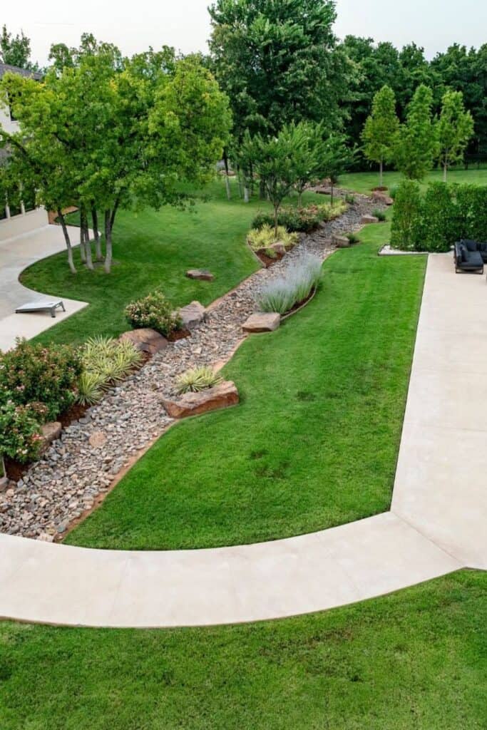 Dry Riverbed Landscaping