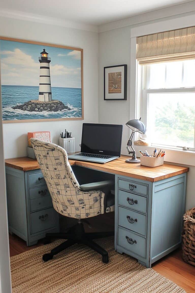 4 Coastal Office Themes To Bring A Breezy Vibe To Your Workspace | The ...