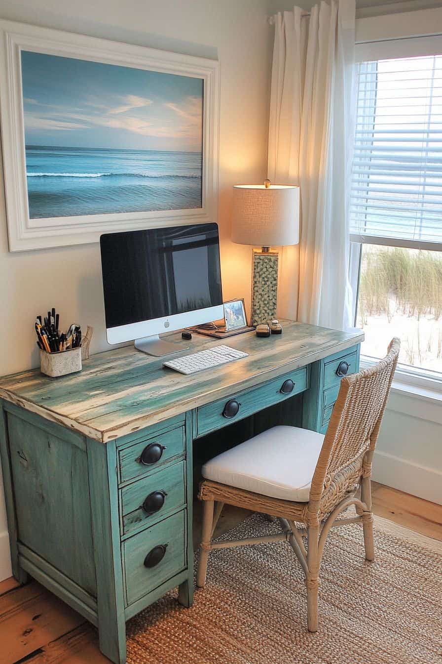4 Coastal Office Themes To Bring A Breezy Vibe To Your Workspace | The ...