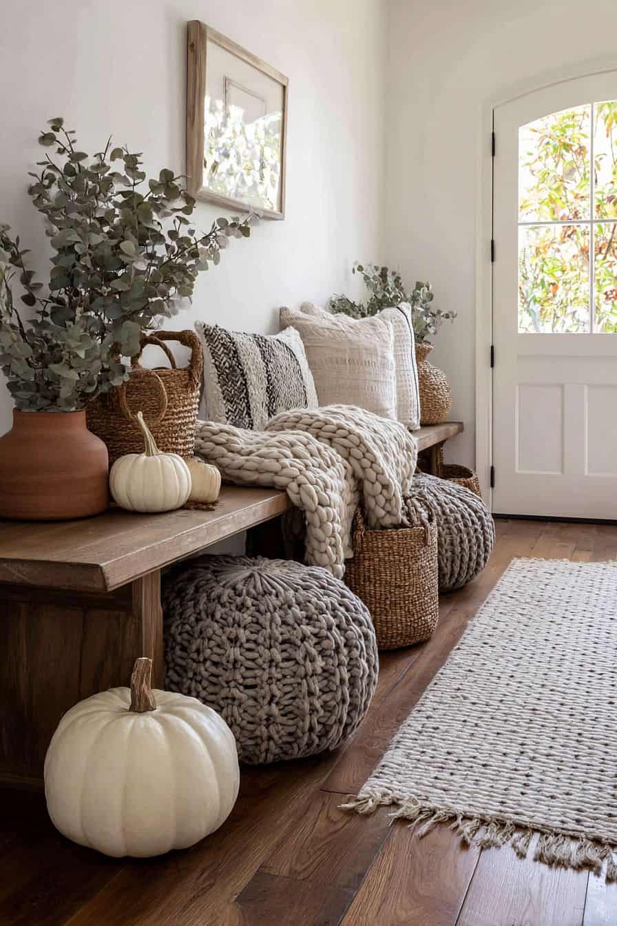 22 Beautiful Fall Entryway Decor Ideas | The Olive Branch Nest