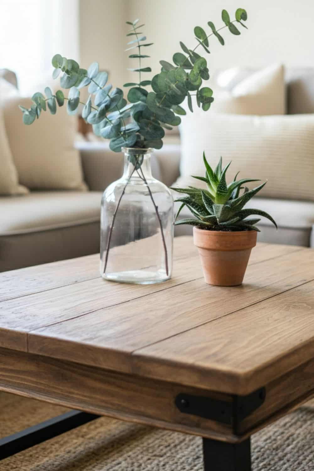 How To Style A Farmhouse Coffee Table | The Olive Branch Nest