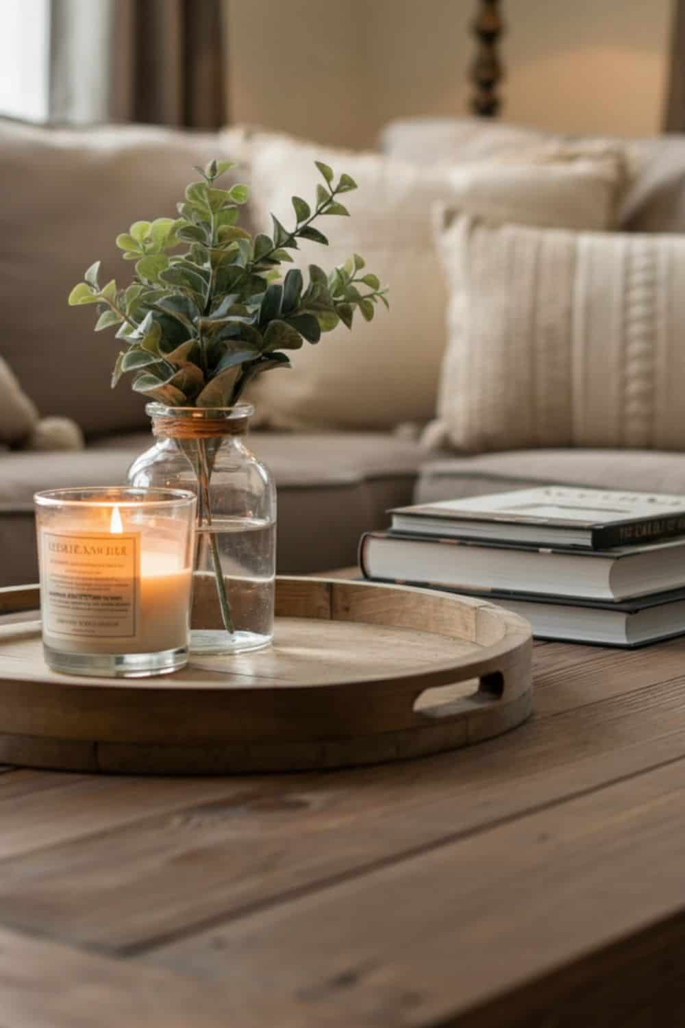 How To Style A Farmhouse Coffee Table | The Olive Branch Nest