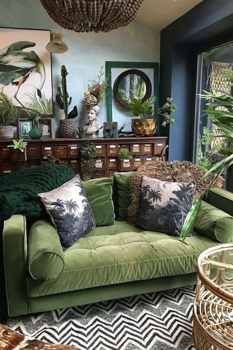 How to Style a Green Couch Like a Designer: 20 Stylish Ideas